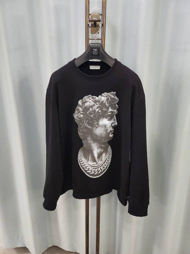 Used luxury goods DHLUX Statue printing black sweatshirt XXL 110 - IH NOM UH NIT - BALAAN 1