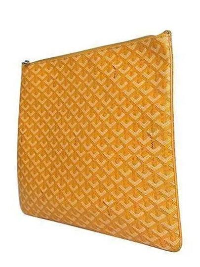 PVC special yellow color Sena GM clutch bag - GOYARD - BALAAN 2