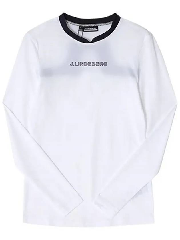 Meja Logo Long Sleeve T-Shirt White - J.LINDEBERG - BALAAN 5