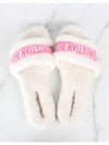 logo shearling slippers 36 230 - DIOR - BALAAN 9