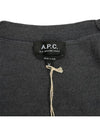 Samuel V-Neck Wool Cardigan Dark Grey - A.P.C. - BALAAN 11