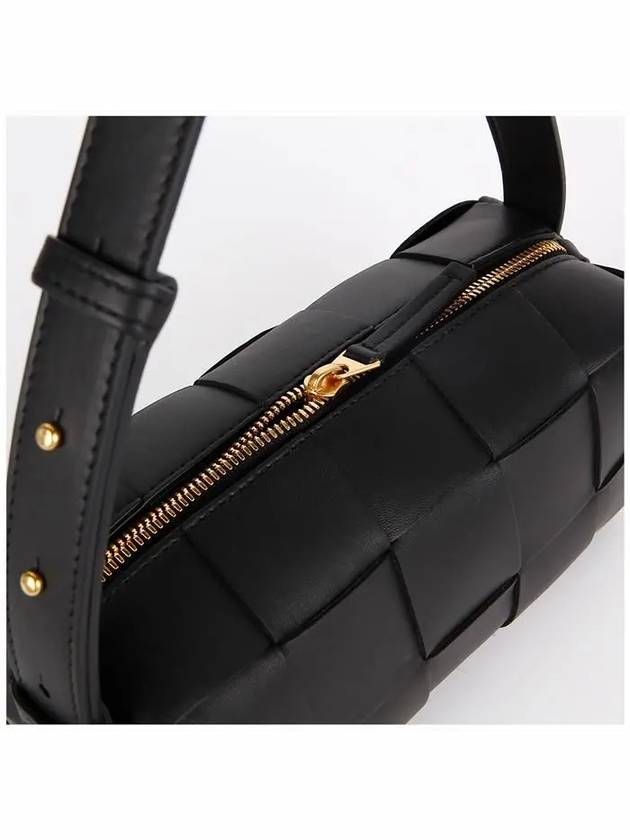 Women's Brick Cassette Small Shoulder Bag Black - BOTTEGA VENETA - BALAAN 5