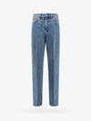 Cotton Back Logo Patch Straight Jeans Blue - GUCCI - BALAAN 1