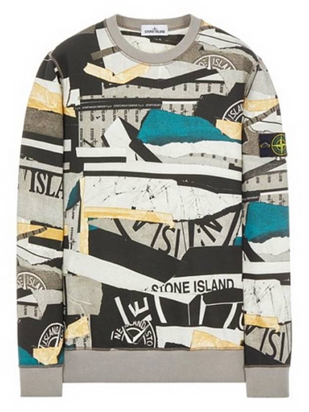 Wappen Patch Collage Effect Sweat Sweatshirt - STONE ISLAND - BALAAN 7