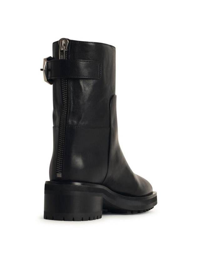 Jimmy Choo 'Brooklyn' Black Leather Ankle Boots - JIMMY CHOO - BALAAN 3