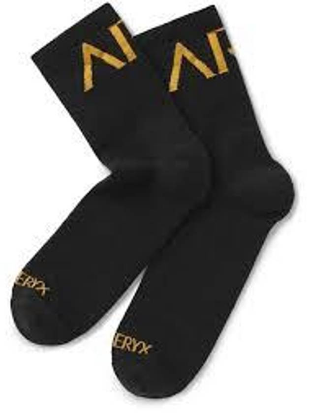 Merino Wool Lightweight 34 Crew Socks Black - ARC'TERYX - BALAAN 2