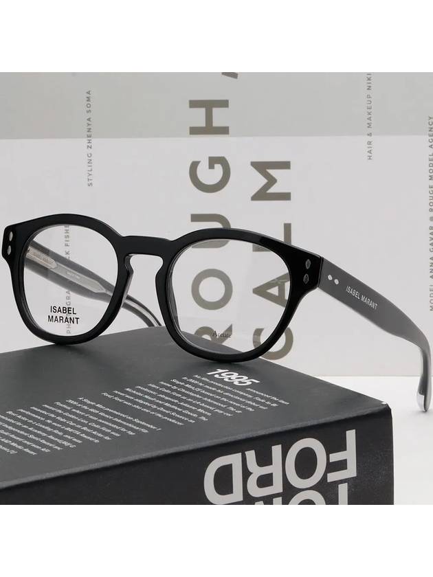 Glasses frame IM0019 807 black horn rim - ISABEL MARANT - BALAAN 3