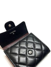 Classic snap half wallet black silver caviar AP0231 - CHANEL - BALAAN 6