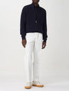 Ribbed Cotton Full-Zip Cardigan Navy - BRUNELLO CUCINELLI - BALAAN 4