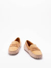 Gommino Suede Driving Shoes Beige - TOD'S - BALAAN 3