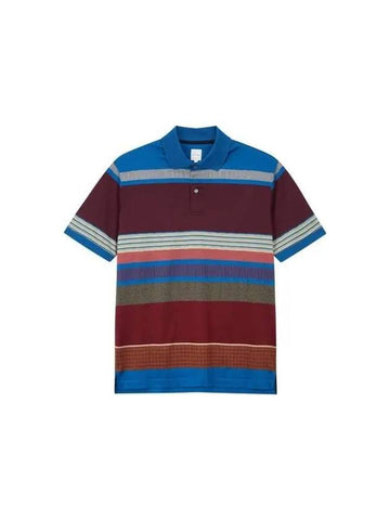 Multi stripe polo shirt blue 271829 - PAUL SMITH - BALAAN 1