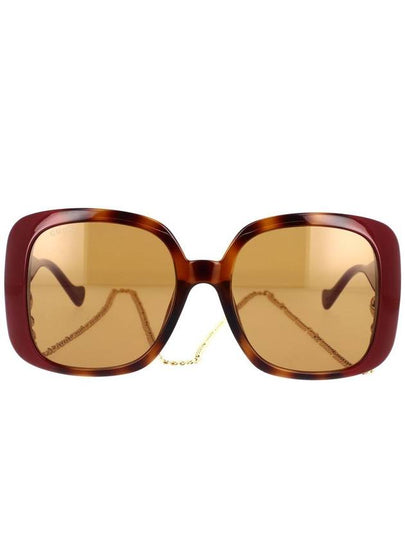 Eyewear Interlocking G Square Frame Sunglasses Red - GUCCI - BALAAN 2