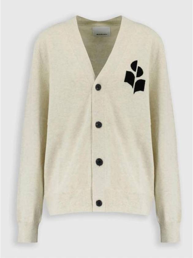 Norton Logo Cardigan Light Grey - ISABEL MARANT - BALAAN 2