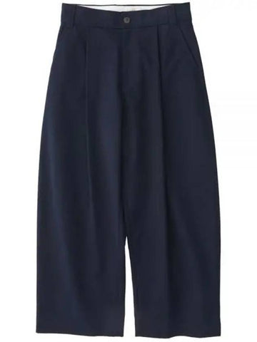 SORTE SNM PEACHED COTTON TWILL DARK NAVY 351 Pants - STUDIO NICHOLSON - BALAAN 1