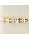 Fendigraphy Chain Leather Cross Bag White - FENDI - BALAAN 8