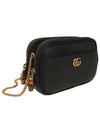 Bamboo Double G Super Mini Bag Black - GUCCI - BALAAN 3