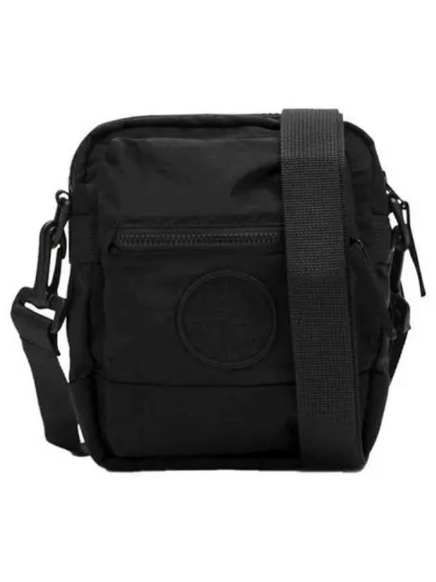 Logo patch nylon cross bag black 271425 - STONE ISLAND - BALAAN 1