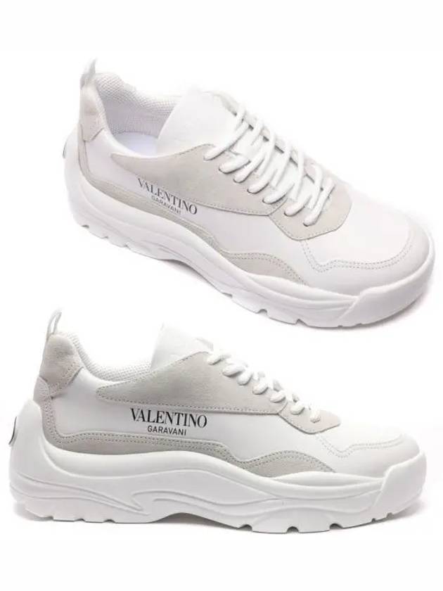 Gumboy Banshee Leather Low Top Sneakers White - VALENTINO - BALAAN 2