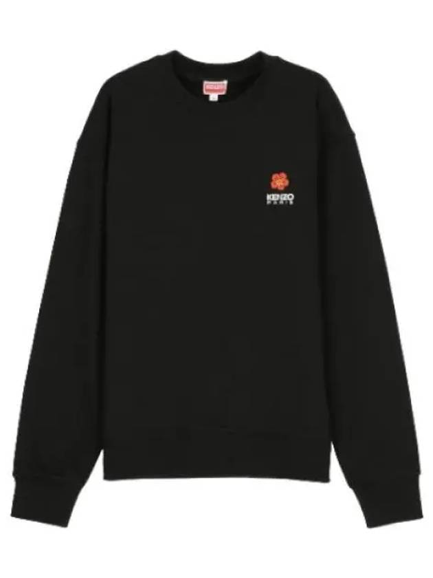 Bokeh Flower Logo Sweatshirt Black T shirt - KENZO - BALAAN 1