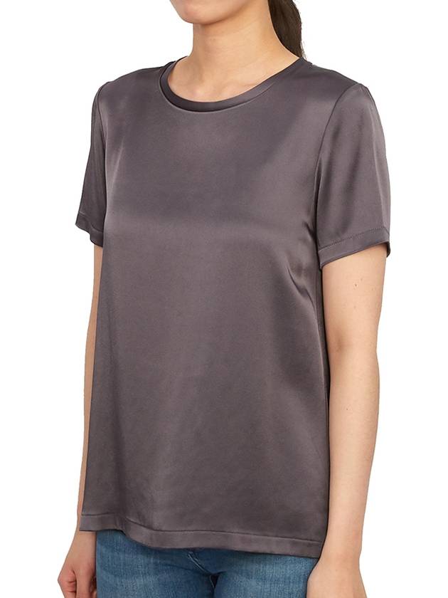 Rebecca Acetate Short Sleeve T-Shirt Charcoal - MAX MARA - BALAAN 3