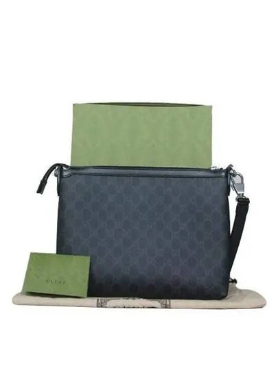 726833 Ebony GG Supreme Canvas Clutch and Messenger Cross Bag - GUCCI - BALAAN 2