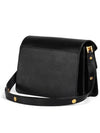 Saffiano Trunk Medium Shoulder Bag Black - MARNI - BALAAN 3