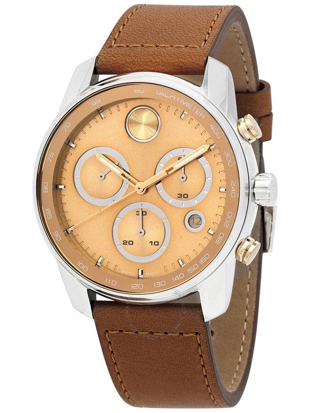 Movado Bold Verso Chronograph Quartz Gold Dial Men's Watch 3600908 - MOVADO - BALAAN 1