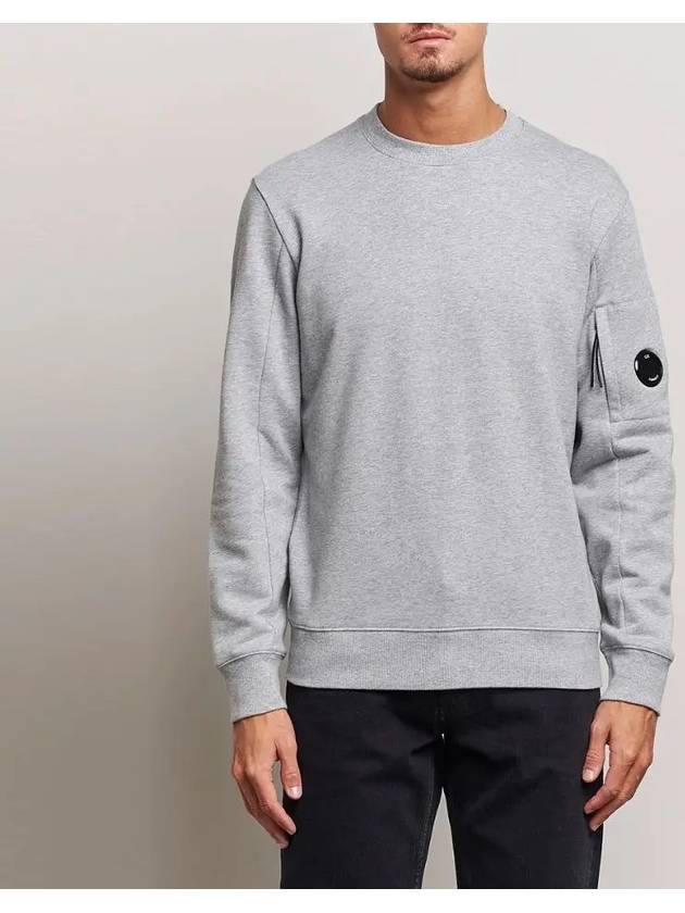 Diagonal Raised Fleece Lens Sweatshirt Grey - CP COMPANY - BALAAN 2