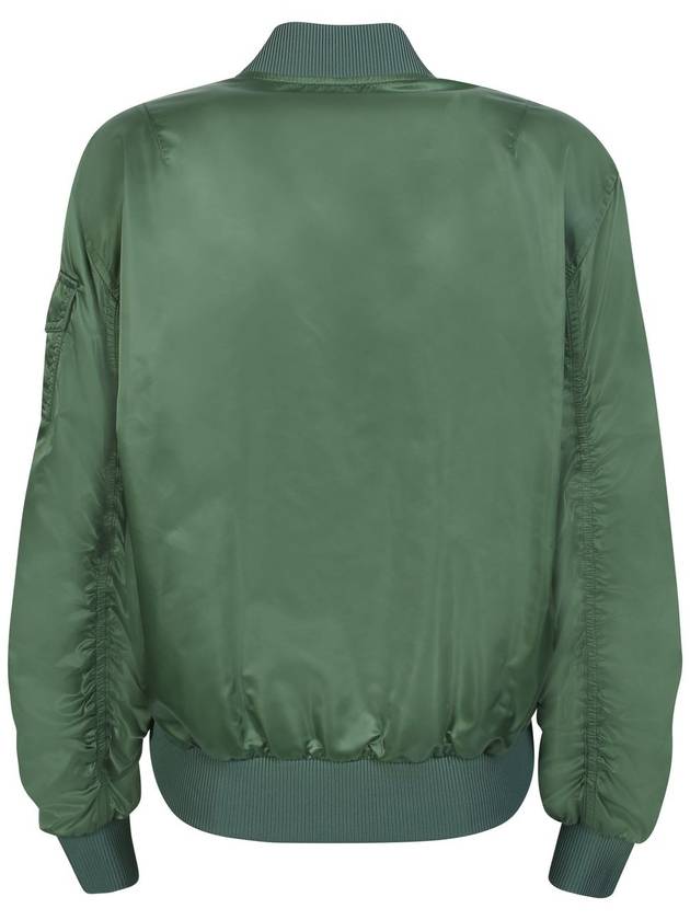 Logo Nylon Bomber Jacket Green - MONCLER - BALAAN 3