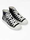 Logo Canvas High-Top Sneakers Black - VIVIENNE WESTWOOD - BALAAN 6