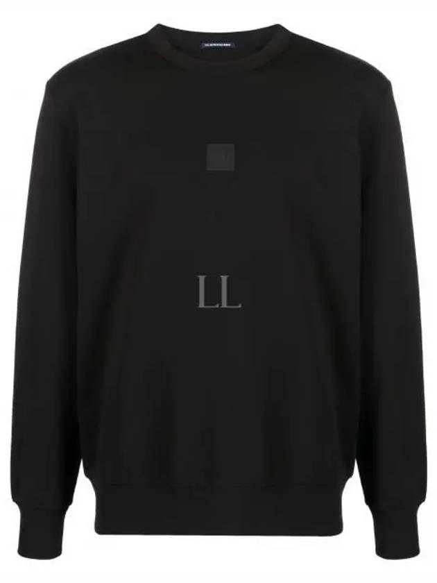 Metropolis Series Stretch Fleece Logo Sweatshirt Black - CP COMPANY - BALAAN 2