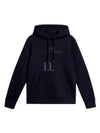 Alpha Logo Print Hoodie Navy - J.LINDEBERG - BALAAN 2