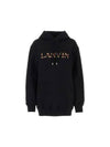 Oversized Embroidered Curb Hoodie Black - LANVIN - BALAAN 2