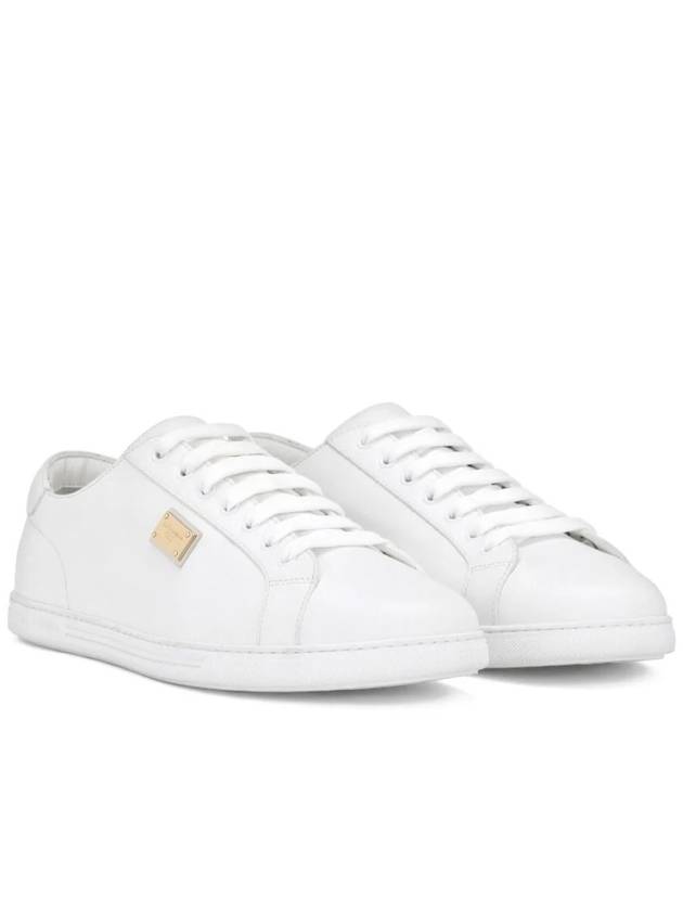 Saint Tropez Calfskin Sneakers White - DOLCE&GABBANA - BALAAN 3