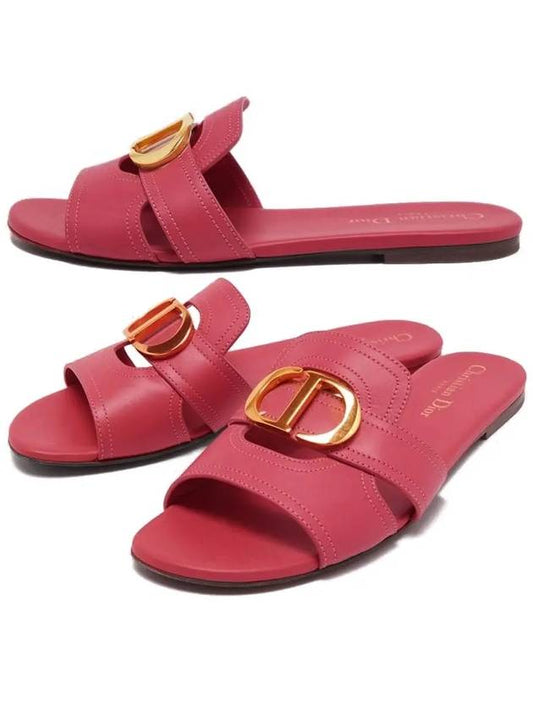 30 Montaigne Calfskin Slippers Pink - DIOR - BALAAN 2