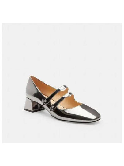 Angelina Mary Jane Flat Silver - COACH - BALAAN 2