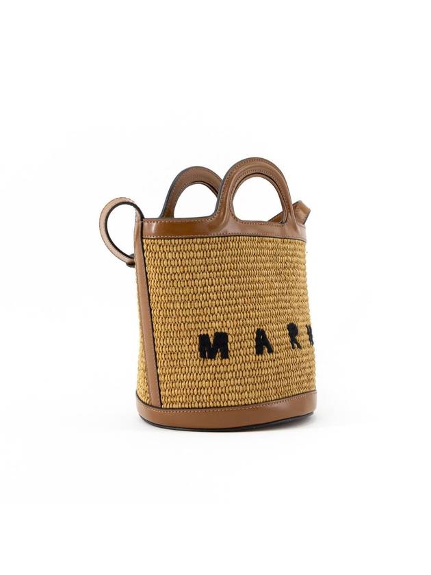 Tropicalia Small Bucket Bag Brown - MARNI - BALAAN 3