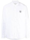 Contour Fox Head Casual Long Sleeve Shirt White - MAISON KITSUNE - BALAAN 2