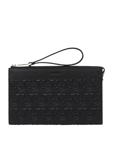 Clutch Pouch 241483 769473 Black - SALVATORE FERRAGAMO - BALAAN 1