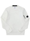 Diagonal Raised Fleece Sweatshirt White - CP COMPANY - BALAAN 6