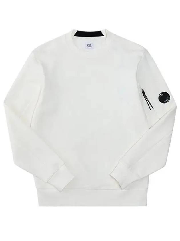 Diagonal Raised Fleece Sweatshirt White - CP COMPANY - BALAAN 5