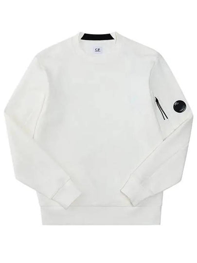 Diagonal Raised Fleece Sweatshirt White - CP COMPANY - BALAAN 2