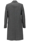 Men's Virgin Wool Single Coat Dark Grey - AMI - BALAAN 3