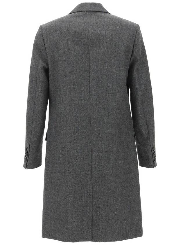 Men's Virgin Wool Single Coat Dark Grey - AMI - BALAAN 3