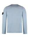 Compass Badge Ribbed Cotton Knit Top Sky Blue - STONE ISLAND - BALAAN 3