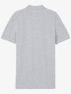 Fox Head Patch Cotton Polo Shirt Grey - MAISON KITSUNE - BALAAN 3