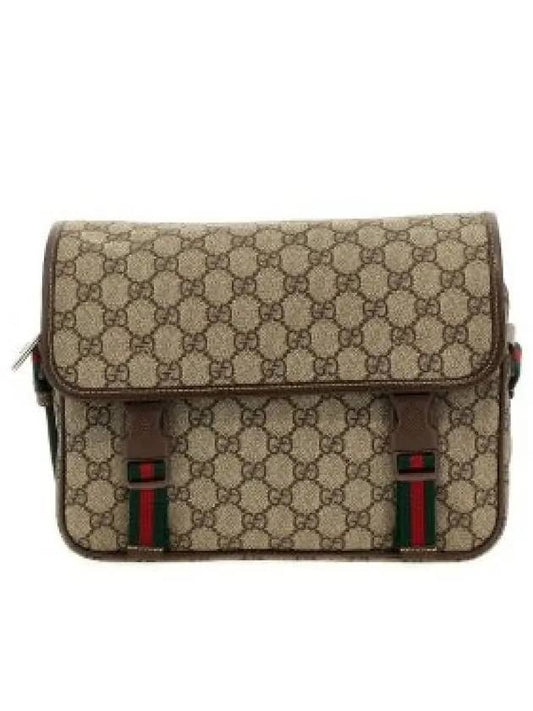 Ophidia GG Messenger Bag Beige Ebony - GUCCI - BALAAN 2