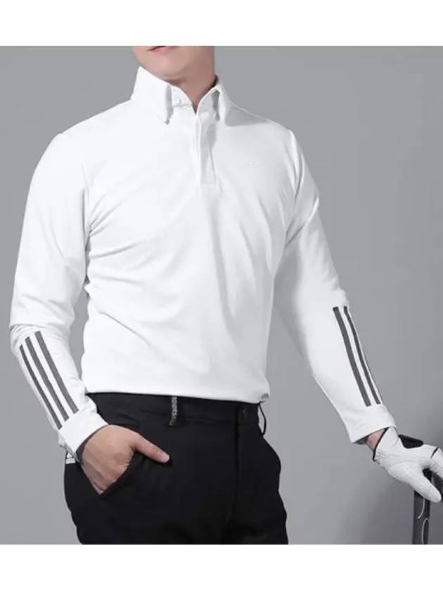 Fall winter MG sleeve logo polo t shirt long domestic product GQG022081776664 - ADIDAS GOLF - BALAAN 1