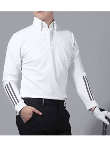 Fall winter MG sleeve logo polo t shirt long domestic product GQG022081776664 - ADIDAS GOLF - BALAAN 1