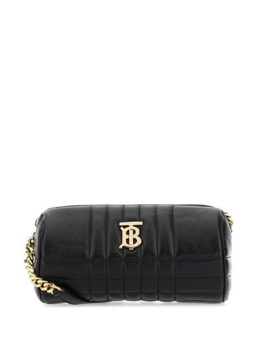 Lola Barrel Leather Cross Bag Black - BURBERRY - BALAAN 2